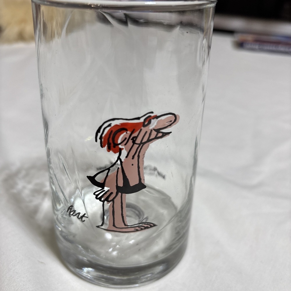 Arby's 1981 BC Ice Age Collector Series Glass Tumbler‎ - Caveman